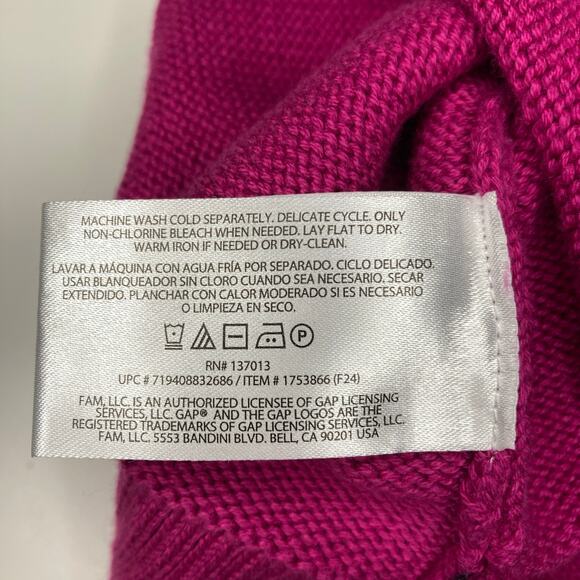 Gap Women's Size Small Pink Crewneck Knit Sweater - Picture 4 of 10